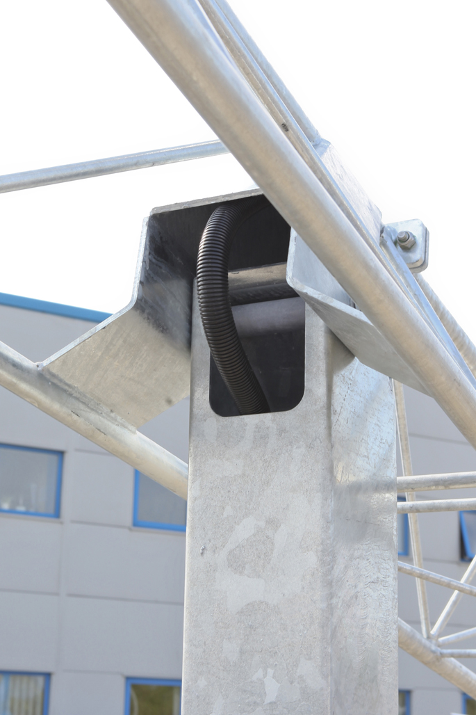 Concealed cable way