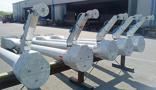 LTH poles awaiting shipment